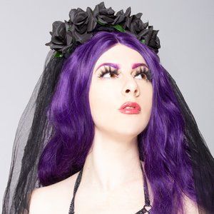LASR Until Death Rose Veil Crown